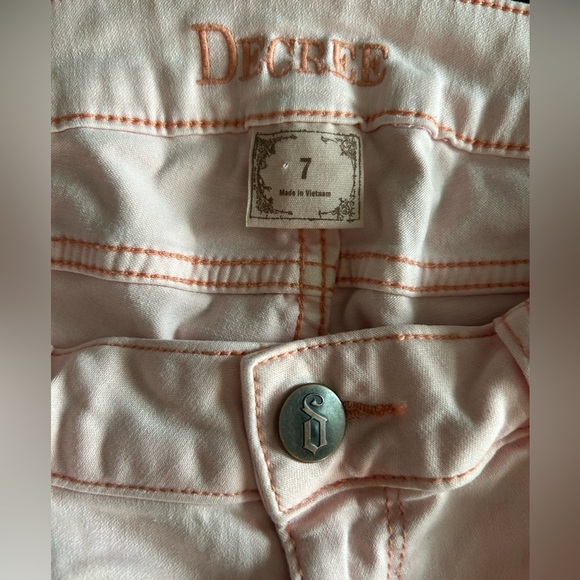 Decree Super Skinny Pink Pants Size 7 Junior - Picture 4 of 10